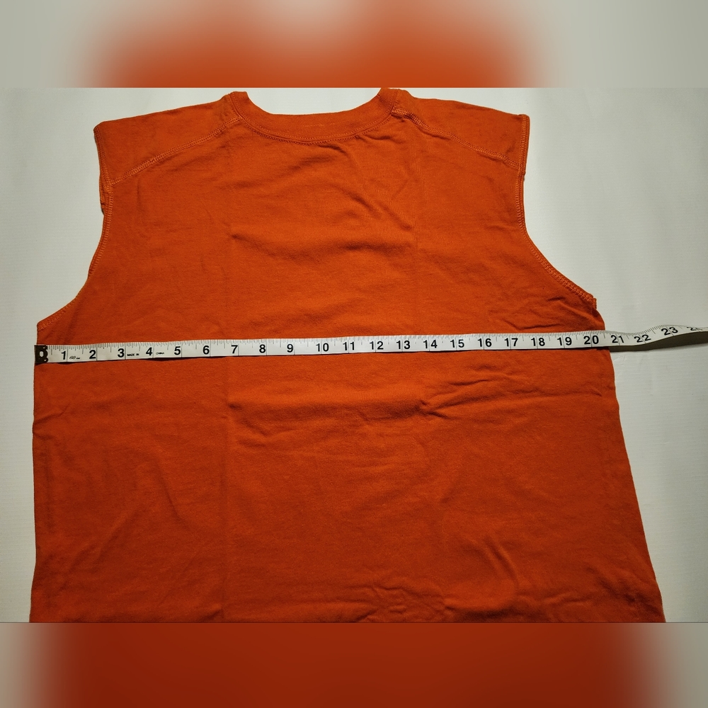 Arizona Tank Top Women's XL Orange Vintage Wear Round Neck Sleeveless Shirt - Picture 2 of 10